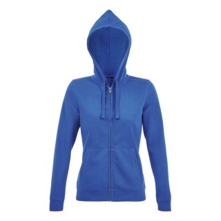 Sudadera deportiva mujer con capucha y cremallera personalizada